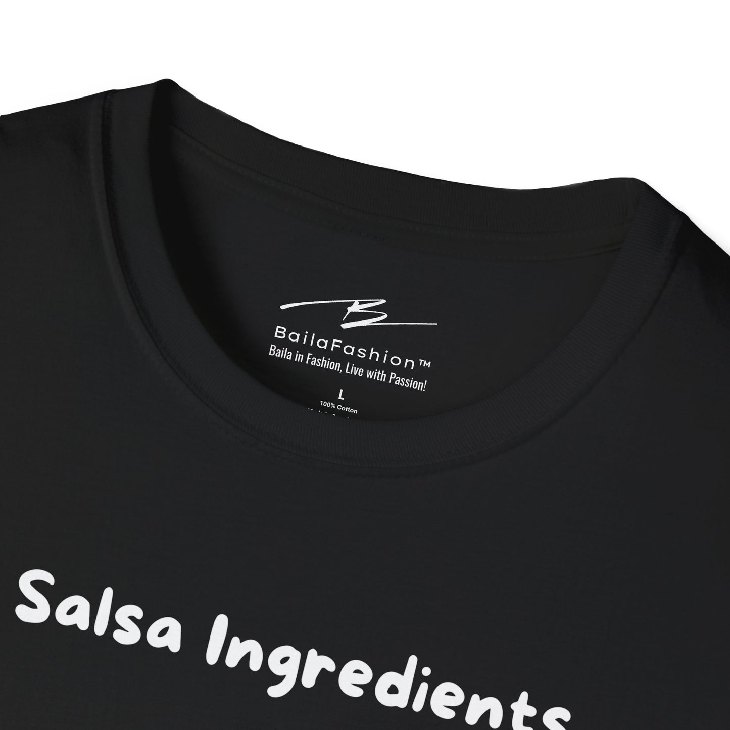 Salsa Ingredients Recipe T-Shirt | Latin Dance Humor | Rhythm Style Attitude | Dancer Gift | Dance Lifestyle | Matching Couple Tops