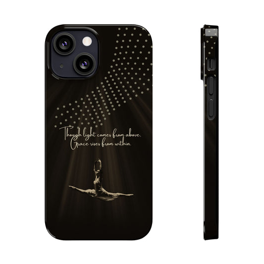 Divine Flight iPhone Case | Ballet Grace Art | Inspirational Dance Quote | Dance Lifestyle | BailaFashion