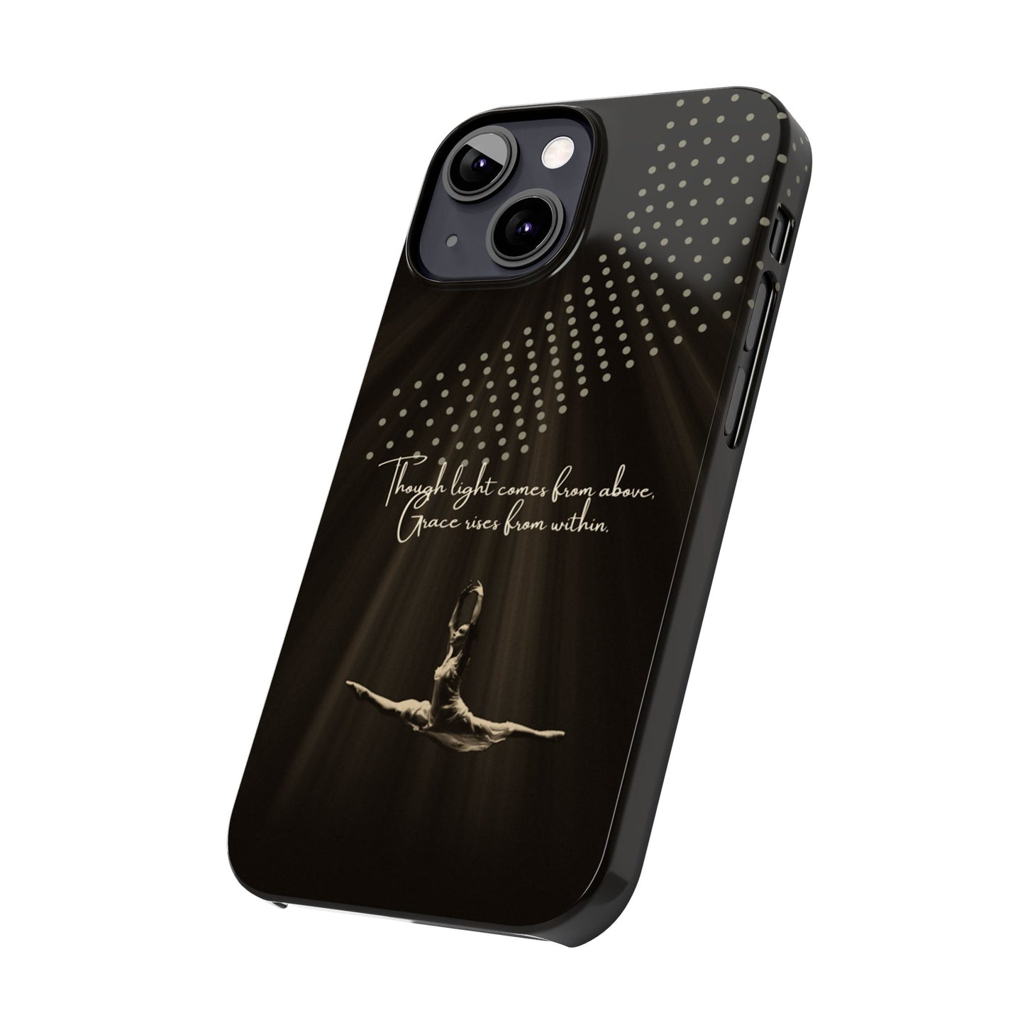 Divine Flight iPhone Case | Ballet Grace Art | Inspirational Dance Quote | Dance Lifestyle | BailaFashion