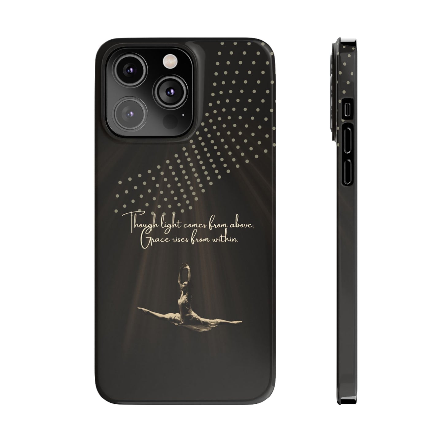 Divine Flight iPhone Case | Ballet Grace Art | Inspirational Dance Quote | Dance Lifestyle | BailaFashion