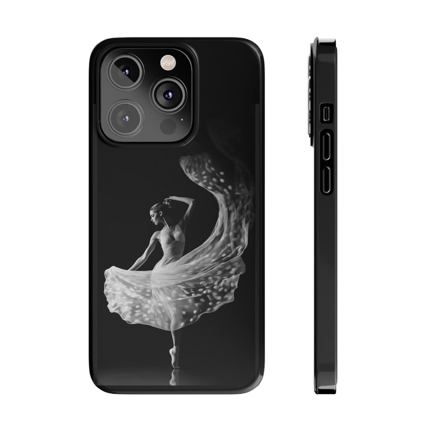 Dancer's Celestial Flow iPhone Case | Ballet Elegance Phone Protection | Starlit Performance Art | Dance Lifestyle | BailaFashion