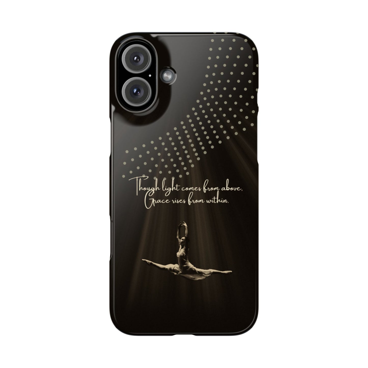 Divine Flight iPhone Case | Ballet Grace Art | Inspirational Dance Quote | Dance Lifestyle | BailaFashion