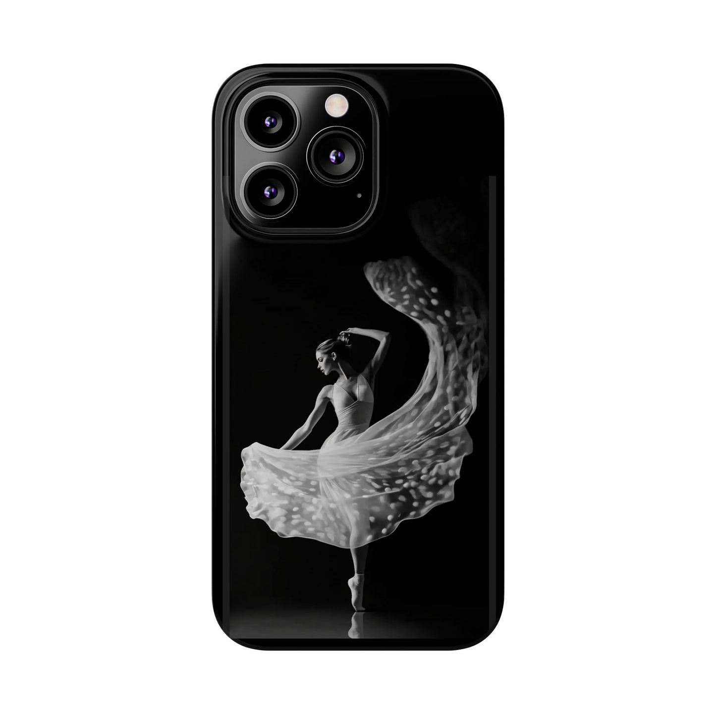 Dancer's Celestial Flow iPhone Case | Ballet Elegance Phone Protection | Starlit Performance Art | Dance Lifestyle | BailaFashion