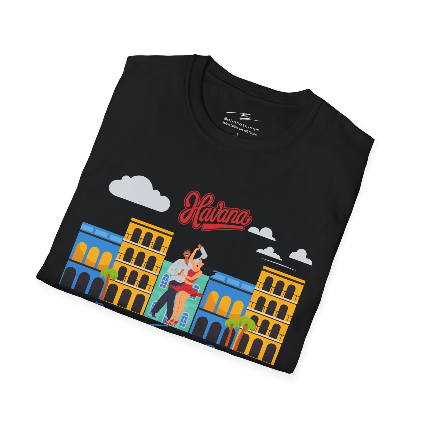 London Dance Travel Repeat T-Shirt | British Latin Dancers Big Ben Tee | Class Practice Matching Couple Tops | BailaFashion Dance Lifestyle