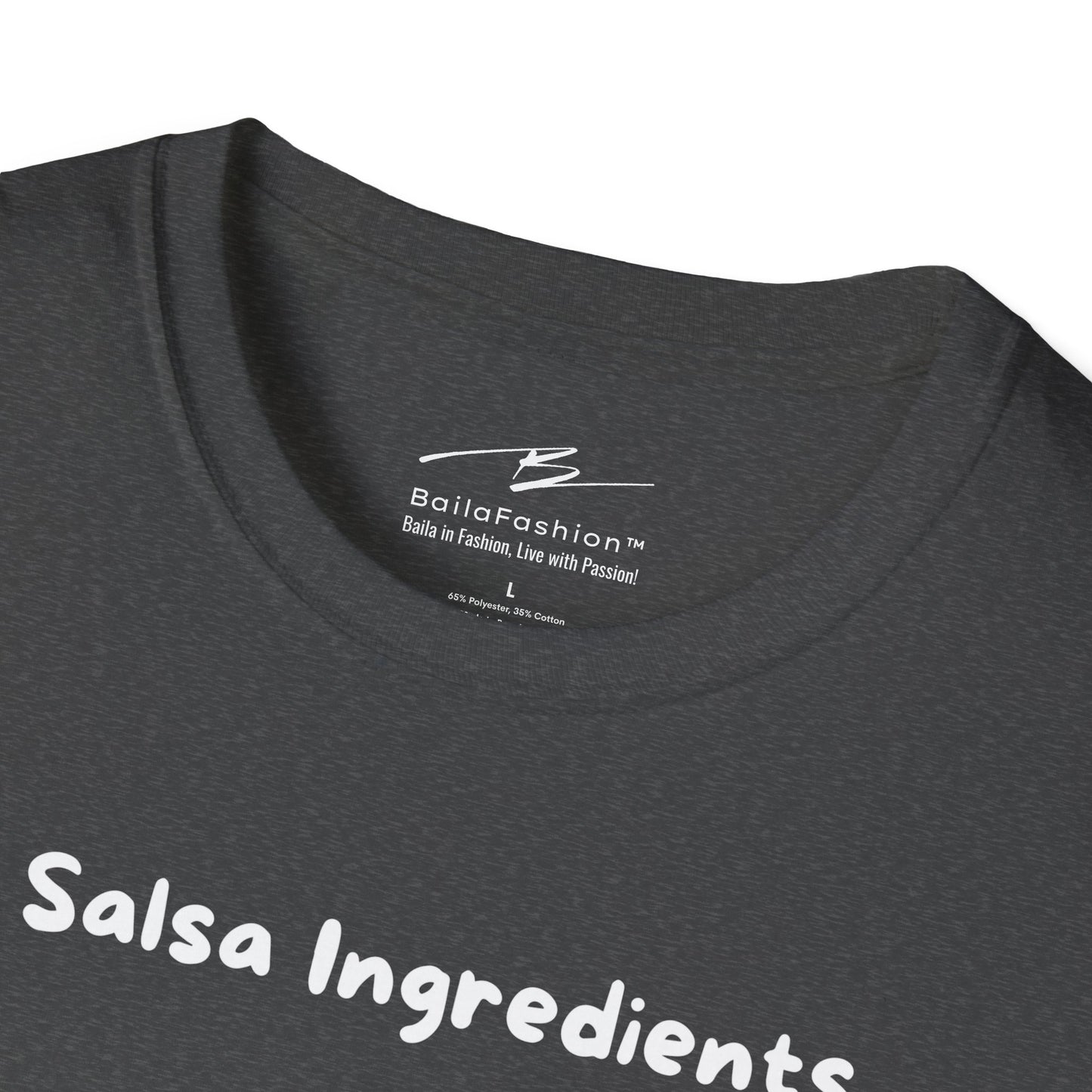 Salsa Ingredients Recipe T-Shirt | Latin Dance Humor | Rhythm Style Attitude | Dancer Gift | Dance Lifestyle | Matching Couple Tops