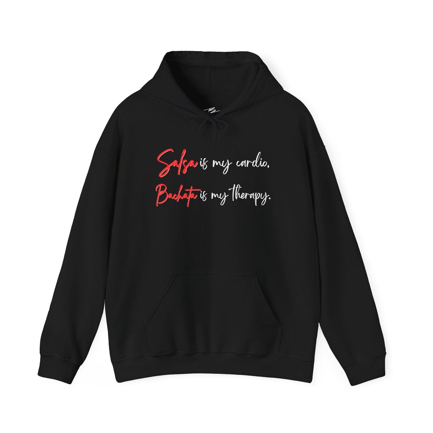 Salsa Is My Cardio Bachata Is My Therapy Hoodie | Latin Dance Quote | Dancer Lifestyle Pullover | Comfy Casual Wear | Matching Couple Hoodie