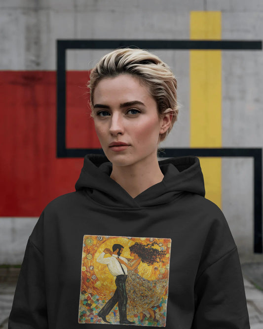 Golden Rhythm Dance Hoodie | Premium Salsa Bachata Apparel | Latin Dancer Gift | Vibrant Dance Art | BailaFashion Dance Lifestyle