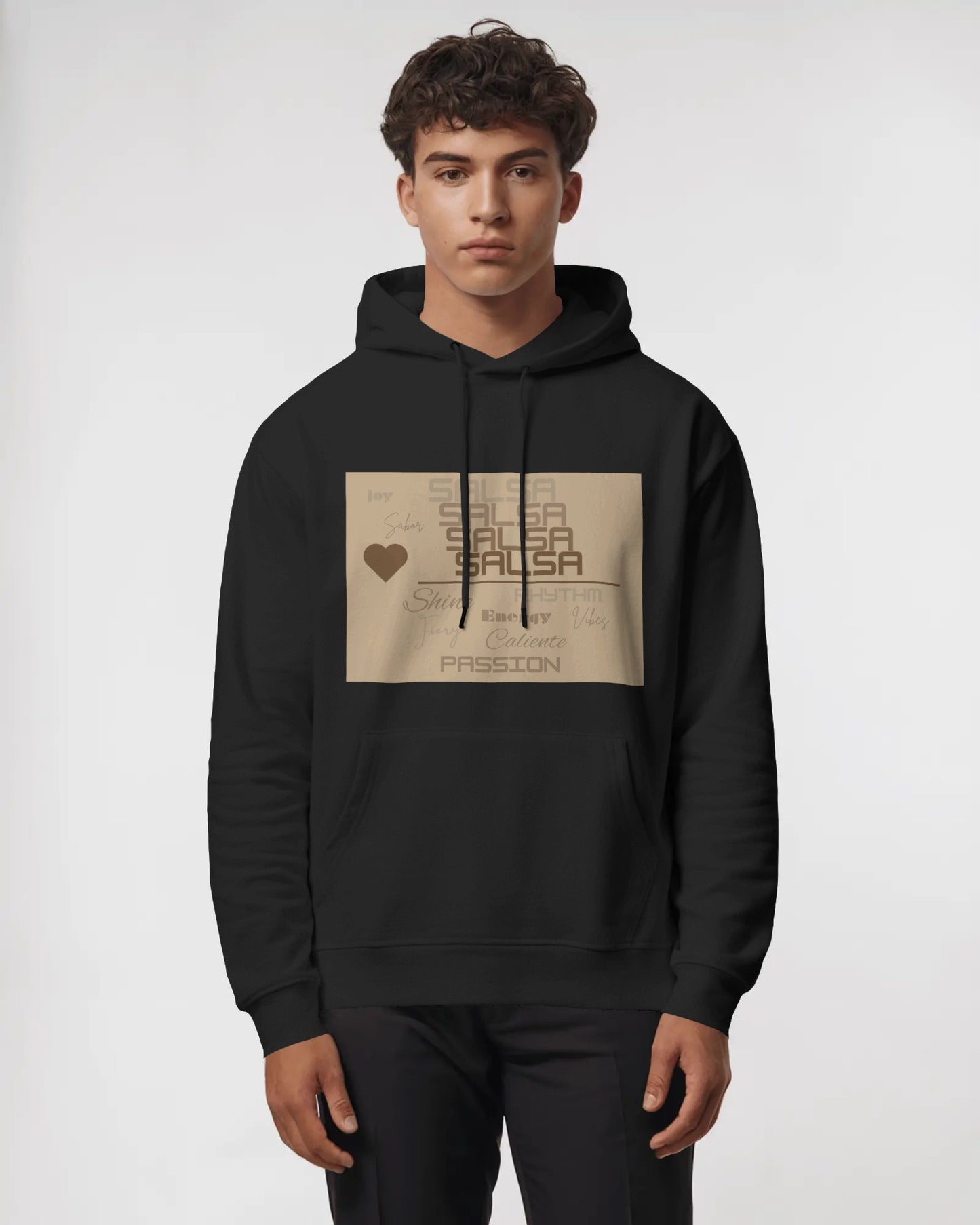 SALSA Typography Hoodie | Dance Words Graphic Sweatshirt | Rhythm Energy Passion | Dancer Pullover | BailaFashion Casual Wear Practice Wear