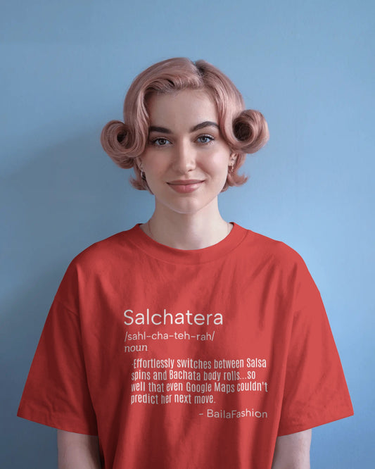 Funny Salsera Bachatera T-Shirt | Women's Salsa Bachata Fusion Tee | Latin Dance Humor Top | Dancer Gift | Practice Wear | Casual Shirt