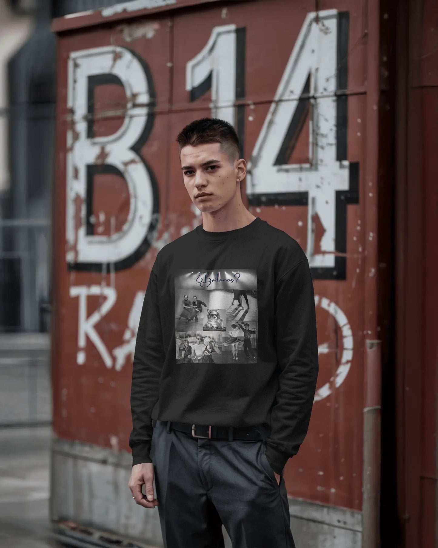 Bailamos Dance Collage Sweatshirt | Vintage Latin Dance Scenes | DJ Dog Salsa Bachata Gift | Dance Class Wear | BailaFashion Practice Wear