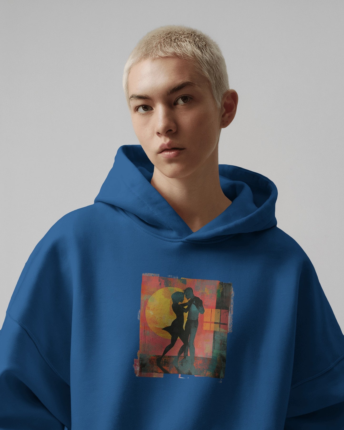 Sunset Connection Hoodie | Latin Dance Silhouette Art | Salsa Bachata Dancer Gift | Vibrant Dance Embrace | BailaFashion Dance Lifestyle