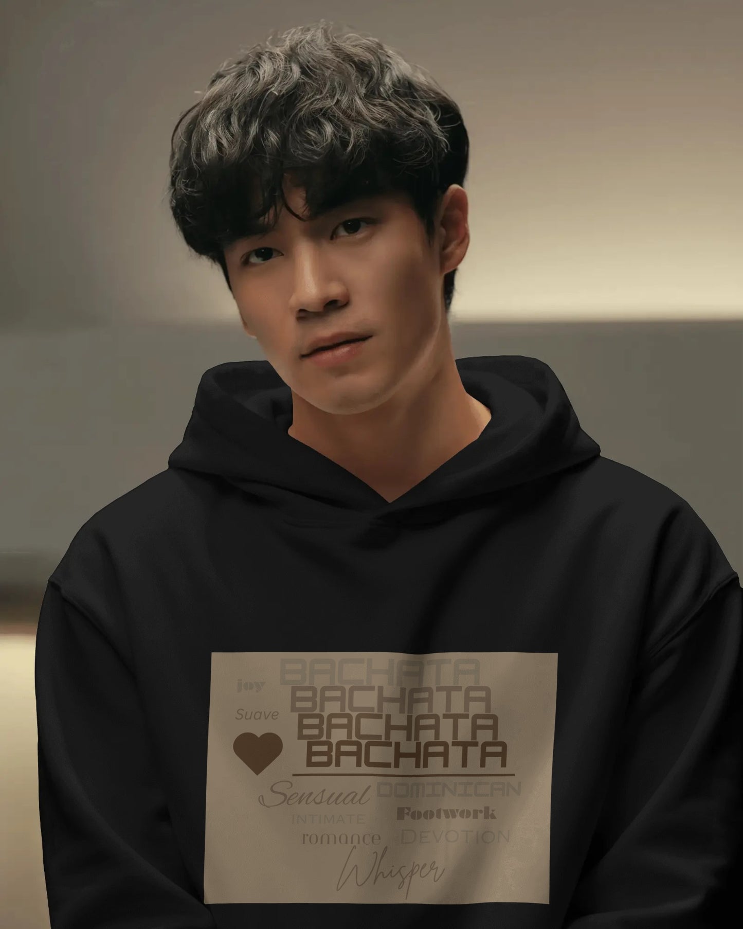 BACHATA Typography Hoodie | Latin Dance Word Art | Dominican Bachata | Sensual Bachata Pullover | BailaFashion Casual Wear Practice Wear