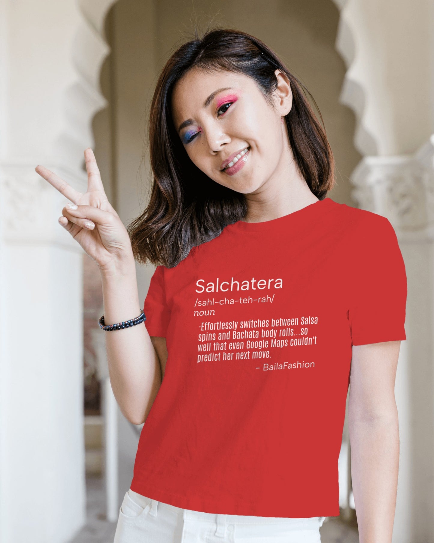 Funny Salsera Bachatera T-Shirt | Women's Salsa Bachata Fusion Tee | Latin Dance Humor Top | Dancer Gift | Practice Wear | Casual Shirt