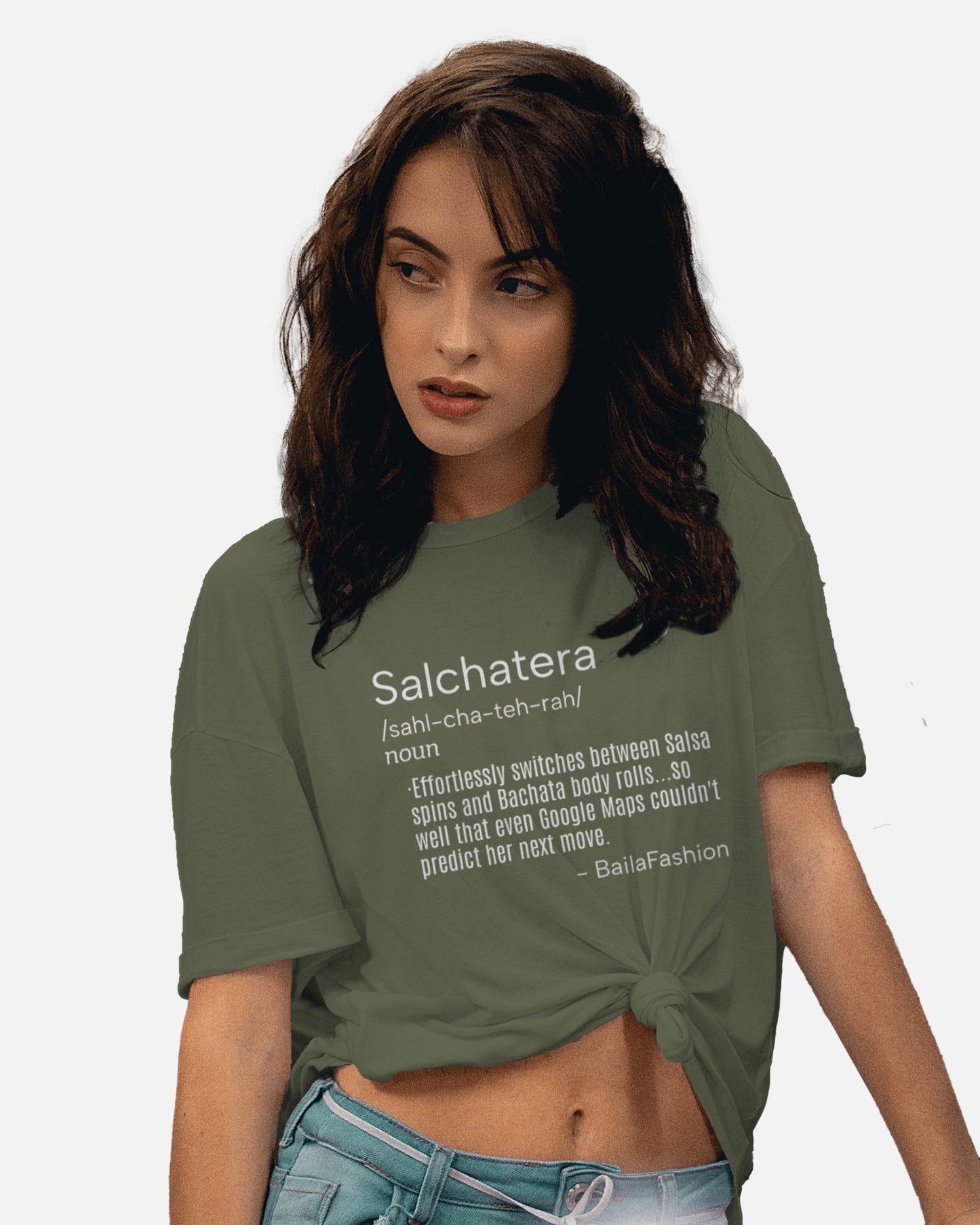 Funny Salsera Bachatera T-Shirt | Women's Salsa Bachata Fusion Tee | Latin Dance Humor Top | Dancer Gift | Practice Wear | Casual Shirt