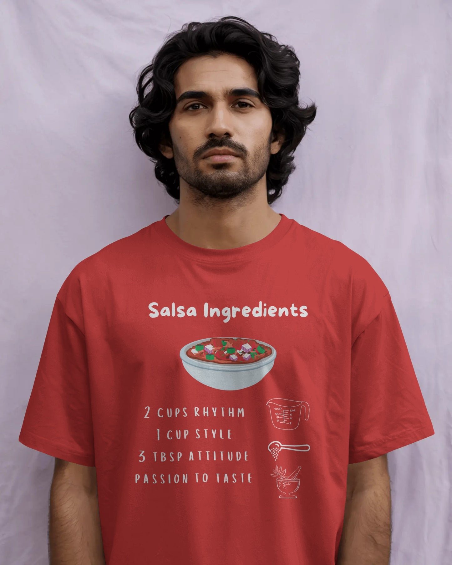 Salsa Ingredients Recipe T-Shirt | Latin Dance Humor | Rhythm Style Attitude | Dancer Gift | Dance Lifestyle | Matching Couple Tops